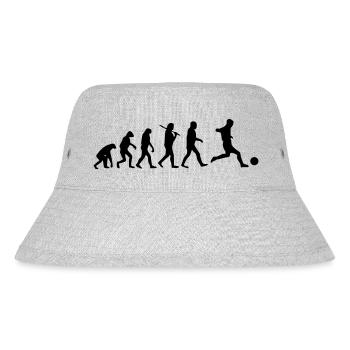 Evolution Fußball - Stanley/Stella recycelter Bucket Hat - Grau meliert - Vorne