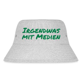 Something with media - Stanley/Stella Recycled Bucket Hat - heather grey - Front