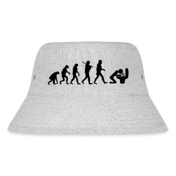 Kotzen - Stanley/Stella recycelter Bucket Hat - Grau meliert - Vorne