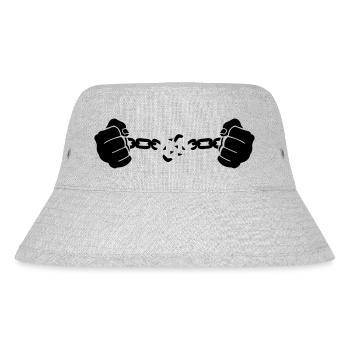 hand_kette_1 - Stanley/Stella recycelter Bucket Hat - Grau meliert - Vorne