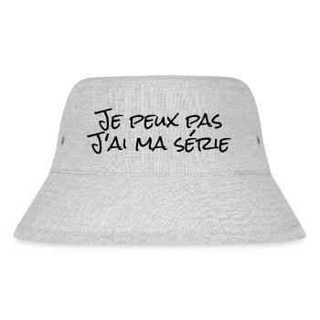 Je peux pas,j'ai ma série - Bob recyclé Stanley/Stella - gris chiné - Devant