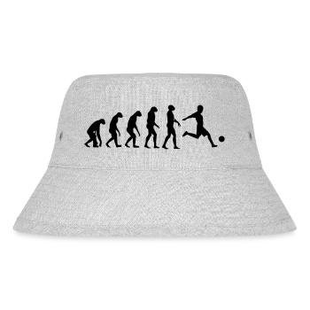 Evolution Fußball - Stanley/Stella recycelter Bucket Hat - Grau meliert - Vorne