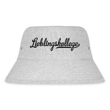 lieblingskollege - Stanley/Stella recycelter Bucket Hat - Grau meliert - Vorne