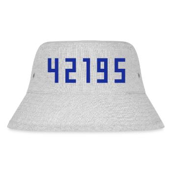 Marathon 42195 meters - Stanley/Stella Recycled Bucket Hat - heather grey - Front