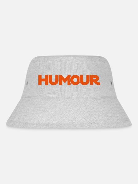 Humor - Stanley/Stella recycelter Bucket Hat - Grau meliert