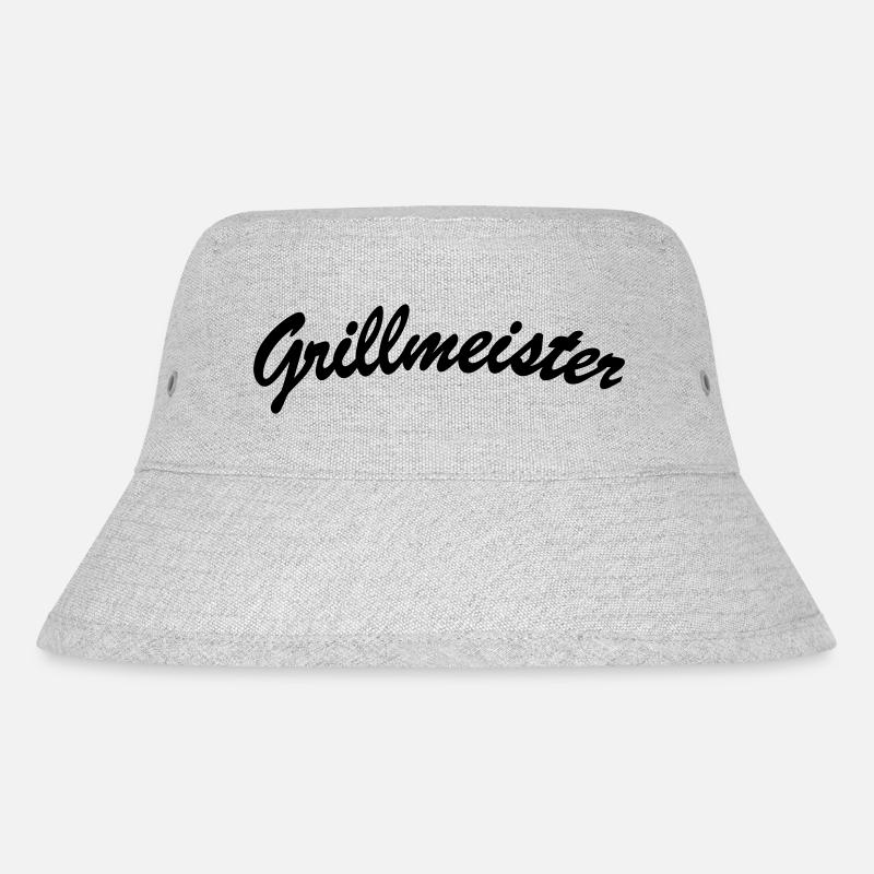 Grillmeister - Stanley/Stella recycelter Bucket Hat - Grau meliert