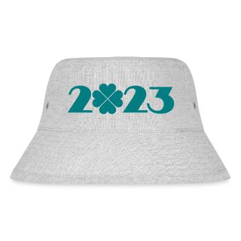 Patricks Tag 2023, Kleeblatt 2023 - Stanley/Stella recycelter Bucket Hat - Grau meliert - Vorne
