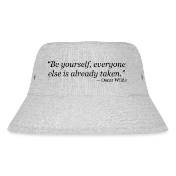 Be yourself - Stanley/Stella Recycled Bucket Hat - heather grey - Front