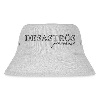 𝔻𝔼𝕊𝔸𝕊𝕋ℝÖ𝕊 𝖕𝖗𝖔𝖛𝖔𝖐𝖆𝖓𝖙 𝖇𝖑𝖆𝖈𝖐 - Stanley/Stella recycelter Bucket Hat - Grau meliert - Vorne