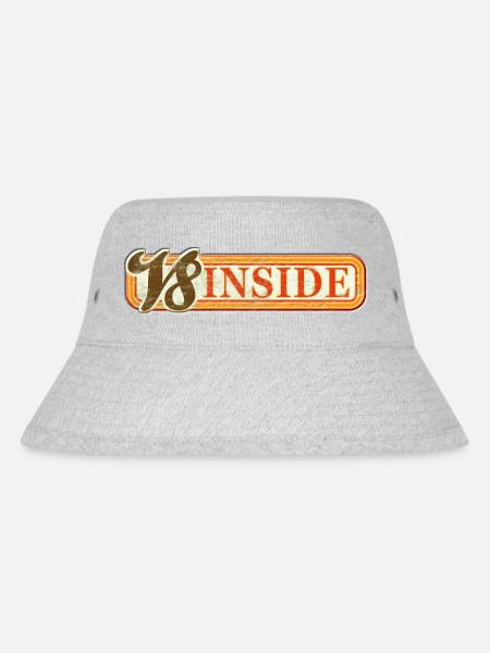 V8 Inside - Stanley/Stella recycelter Bucket Hat - Grau meliert