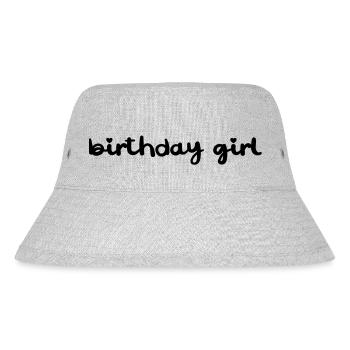 Birthday Girl - Stanley/Stella recycelter Bucket Hat - Grau meliert - Vorne