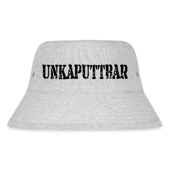 Unkaputtbar - Stanley/Stella recycelter Bucket Hat - Grau meliert - Vorne