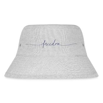 Freedom - Stanley/Stella Recycled Bucket Hat - heather grey - Front