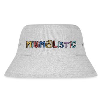 Minimalistisch - Stanley/Stella recycelter Bucket Hat - Grau meliert - Vorne