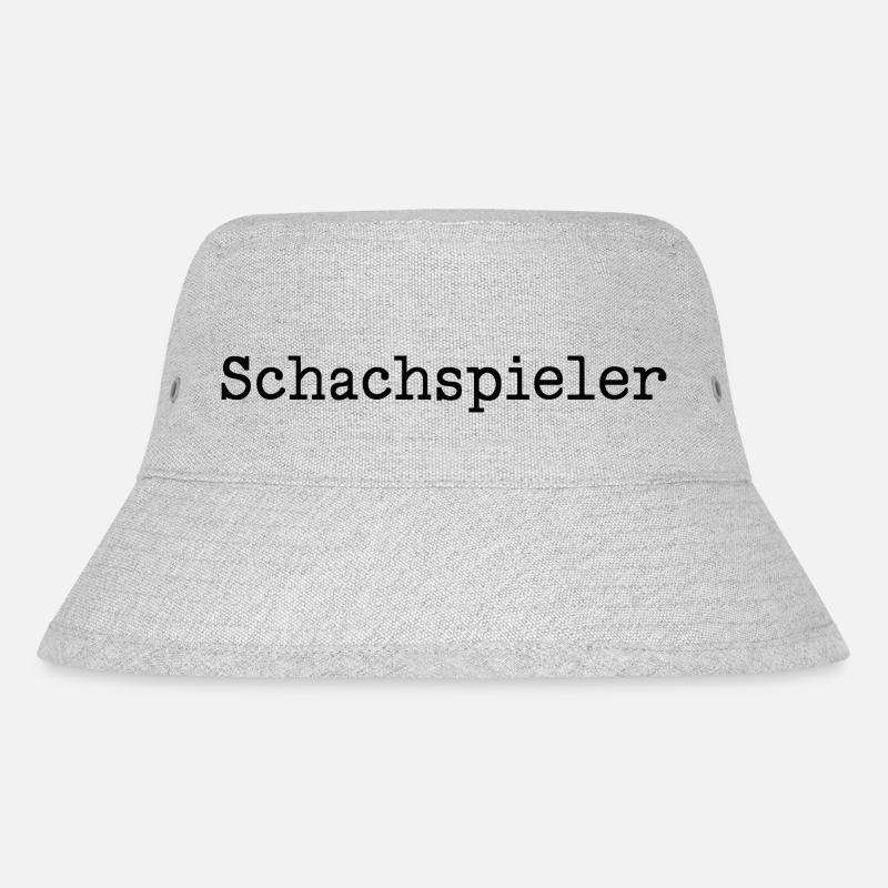 Schach Sport denken Schachbrett Schachfigur schlau - Stanley/Stella recycelter Bucket Hat - Grau meliert