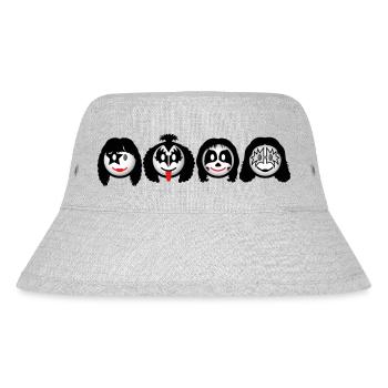 Kiss Icons dd print - Stanley/Stella Recycled Bucket Hat - heather grey - Front
