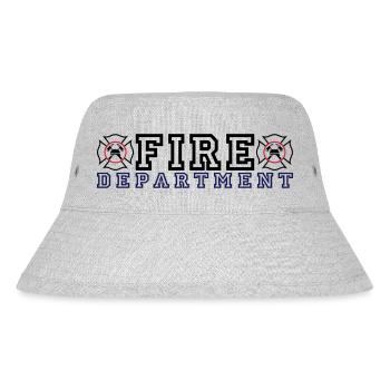 Fire Department with Malteser Cross - Stanley/Stella Recycled Bucket Hat - heather grey - Front