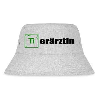 Tierärztin black - Stanley/Stella recycelter Bucket Hat - Grau meliert - Vorne