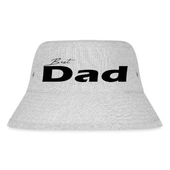 Best Dad black - Stanley/Stella Recycled Bucket Hat - heather grey - Front