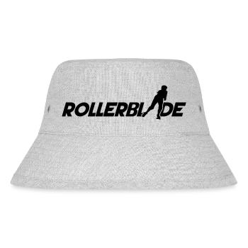 Rollerblade font silhouette black - Stanley/Stella Recycled Bucket Hat - heather grey - Front