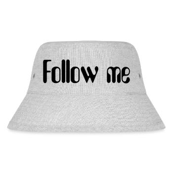 Follow me Design für alle möglichen Gelegenheiten - Stanley/Stella recycelter Bucket Hat - Grau meliert - Vorne