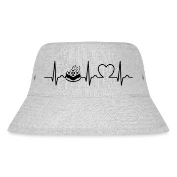 Courbe ECG - Courbe cardiaque - Pouls - Aliments - Sushi - Bob recyclé Stanley/Stella - gris chiné - Devant