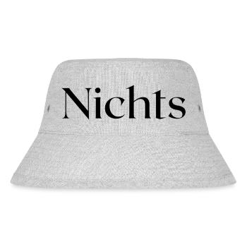 Nichts - Stanley/Stella recycelter Bucket Hat - Grau meliert - Vorne