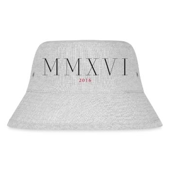 Roman numeral Year of birth Made in 2016 - Stanley/Stella Recycled Bucket Hat - heather grey - Front