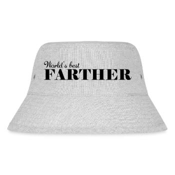 the world's best fart - Stanley/Stella Recycled Bucket Hat - heather grey - Front