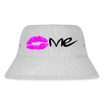 Kiss me - Stanley/Stella recycelter Bucket Hat - Grau meliert - Vorne
