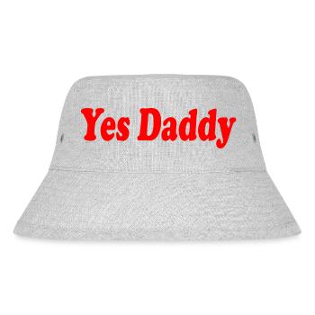 Yes daddy - Stanley/Stella Recycled Bucket Hat - heather grey - Front