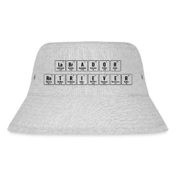 Periodisches System der Elemente Labrador Retriever La - Stanley/Stella recycelter Bucket Hat - Grau meliert - Vorne