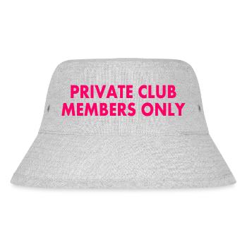 private club members only - Stanley/Stella Recycled Bucket Hat - heather grey - Front