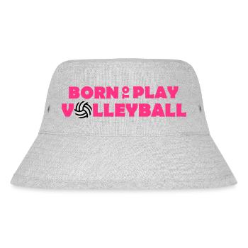 Born to play Volleyball - Stanley/Stella Recycled Bucket Hat - heather grey - Front