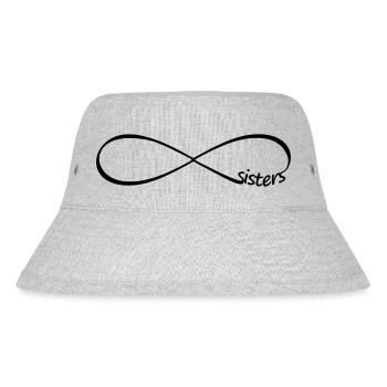 Infinity sisters Unendlichkeit Schwestern Freunde - Stanley/Stella recycelter Bucket Hat - Grau meliert - Vorne