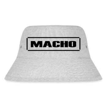 Macho, masculin, insolente, sarcasme,fun,idée de cadeau - Bob recyclé Stanley/Stella - gris chiné - Devant