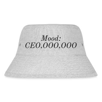 Mood: CEO,OOO,OOO - Stanley/Stella recycelter Bucket Hat - Grau meliert - Vorne