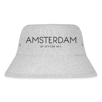 Amsterdam, Nordholland, Niederlande, Benelux - Stanley/Stella recycelter Bucket Hat - Grau meliert - Vorne