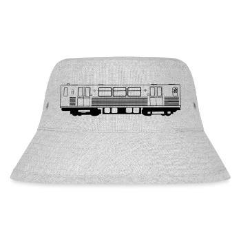 Berliner U-Bahn - Stanley/Stella recycelter Bucket Hat - Grau meliert - Vorne