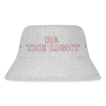 Be the Light - Stanley/Stella recycelter Bucket Hat - Grau meliert - Vorne