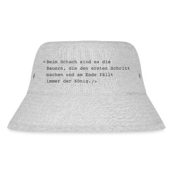Funny Farmer Farmer Sayings - Stanley/Stella Recycled Bucket Hat - heather grey - Front
