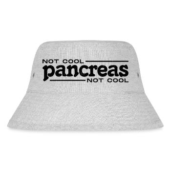 Not Cool Pancreas Not Cool - Type 1 Diabetes Shirt - Stanley/Stella Recycled Bucket Hat - heather grey - Front