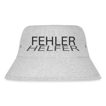 Fehler - Helfer: Optimistische Botschaft - Stanley/Stella recycelter Bucket Hat - Grau meliert - Vorne