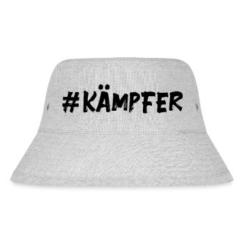 # Kämpfer - Glücksbringer Mut Kraft - Stanley/Stella recycelter Bucket Hat - Grau meliert - Vorne