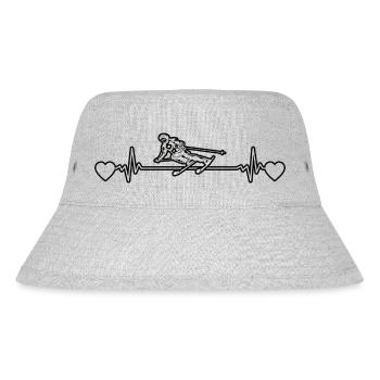 Skiers Skiers Ski Design Skiing Skiing Outfit - Stanley/Stella Recycled Bucket Hat - heather grey - Front