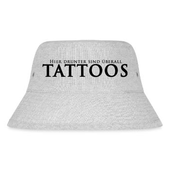 Tattoos überall - Stanley/Stella recycelter Bucket Hat - Grau meliert - Vorne