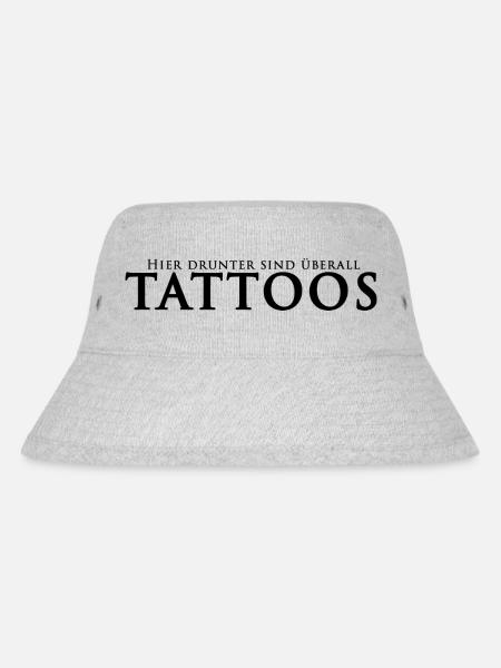 Tattoos überall - Stanley/Stella recycelter Bucket Hat - Grau meliert