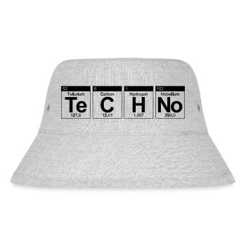 Lettrage techno Motif Chemie Rave Party Festival - Bob recyclé Stanley/Stella - gris chiné - Devant