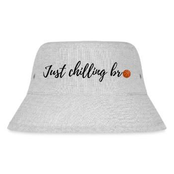 Just chilling bro - Stanley/Stella recycelter Bucket Hat - Grau meliert - Vorne