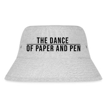 Dance of Paper and Pen Shirt Geschenk Kalligrafen - Stanley/Stella recycelter Bucket Hat - Grau meliert - Vorne